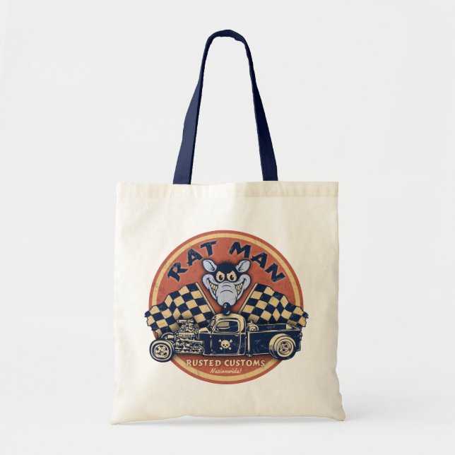 Rat Man Rusted Customs Tote Bag (Front)