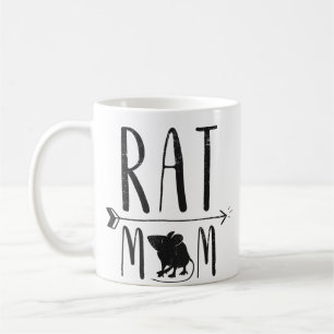 Rat Mom - Funny Retro Pet Mouse Rat or Rodent Gift Coffee Mug