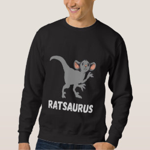 Rat Mouse Dino T-Rex Saurus Rat Owner Rat Lover Ro Sweatshirt