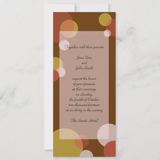 Rat Pack Invitation - Brown (Front)