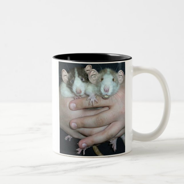 Rat People Two-Tone Coffee Mug (Right)