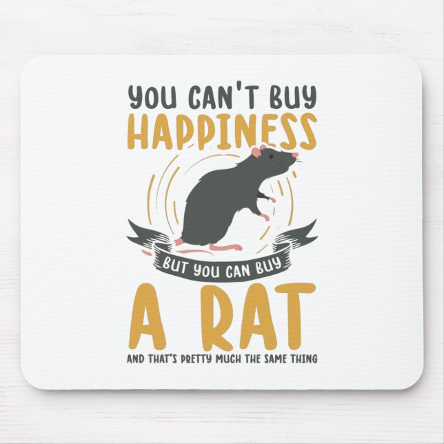 Rat Pet | Rodent Home Rat Animals Gift Mouse Mat (Front)