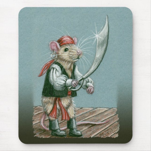 Rat Pirate mousepad (Front)
