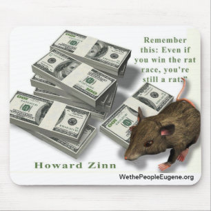 Rat Race, Howard Zinn Mouse Mat