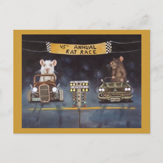 Rat Race Postcard (Front)