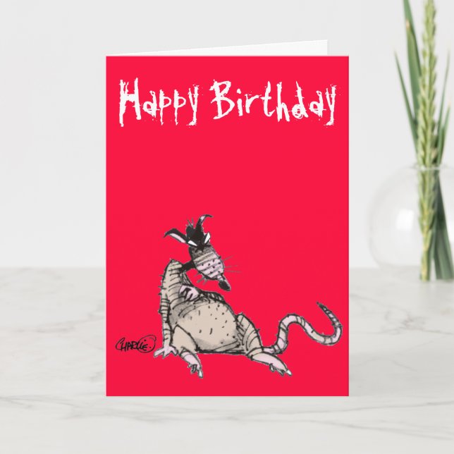 Rat Rod Birthday Card (Front)