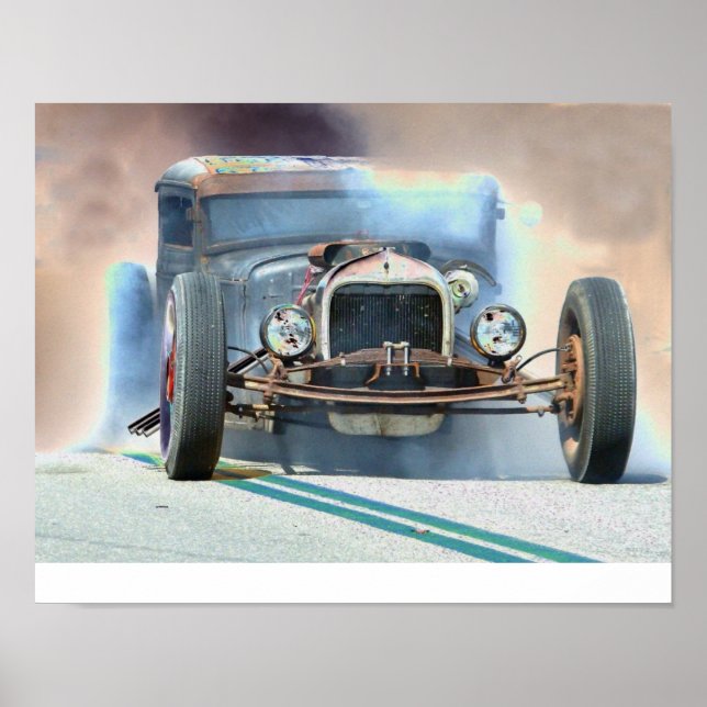 Rat Rod Burnout Poster (Front)