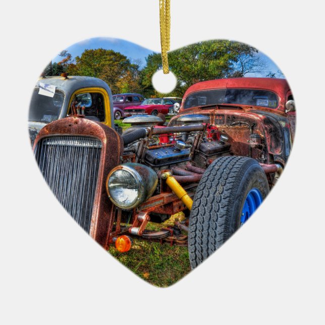 Rat Rod Ceramic Tree Decoration (Front)