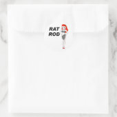 Rat Rod Classic Round Sticker (Bag)