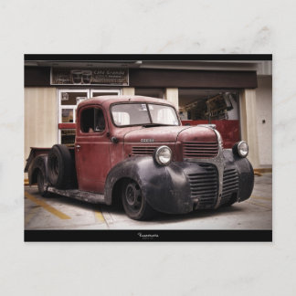 "RAT ROD" DODGE Postcard