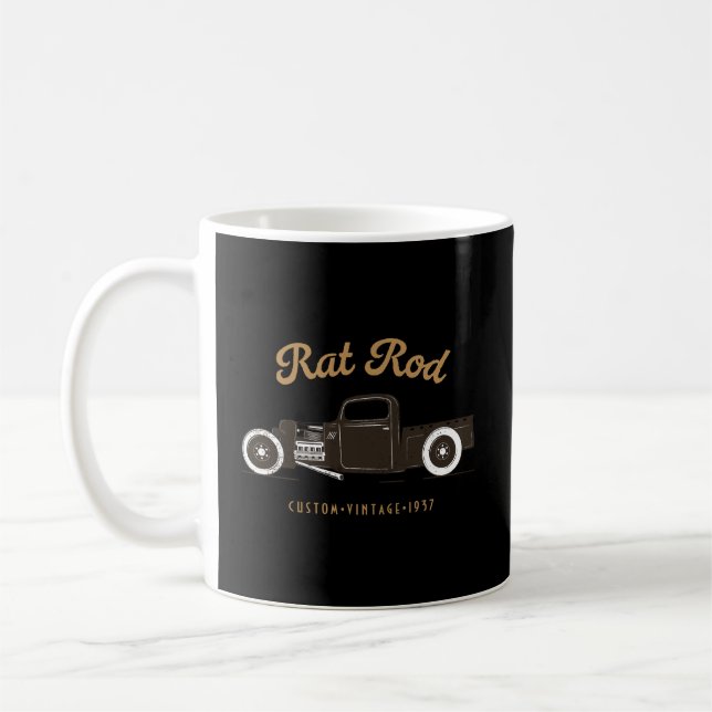 Rat Rod Hoodie Vintage Coffee Mug (Left)