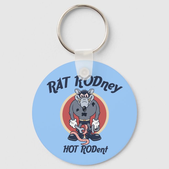 Rat Rodney Key Ring (Front)