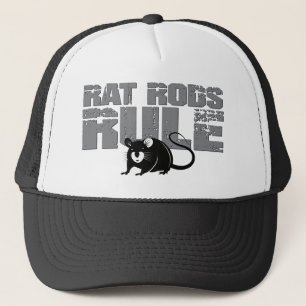 Rat Rods Rule Retro Classic Car Trucker Hat