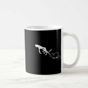 Rat Scary Skeleton Hand Boop Spooky Halloween Coffee Mug