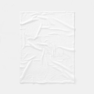 Rat Scary Skeleton Hand Boop Spooky Halloween Fleece Blanket