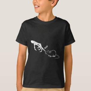 Rat Scary Skeleton Hand Boop Spooky Halloween T-Shirt