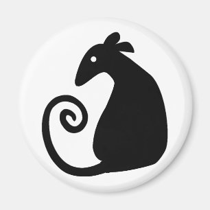 Rat Silhouette rat magnet