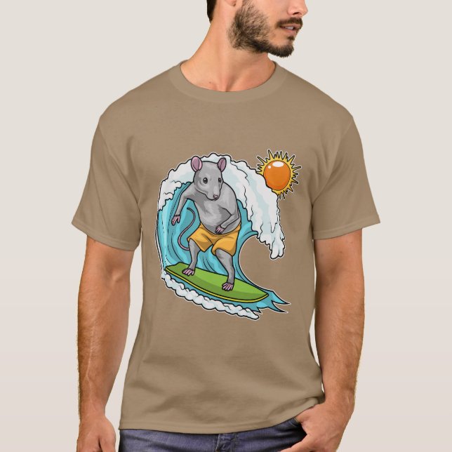 Rat Summer Surfer T-Shirt (Front)