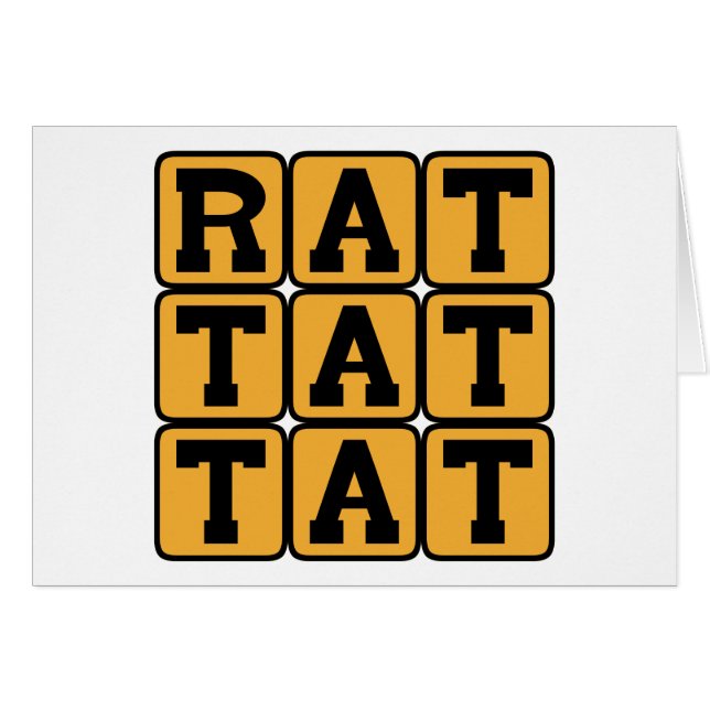 Rat Tat Tat, Drum Pattern (Front Horizontal)
