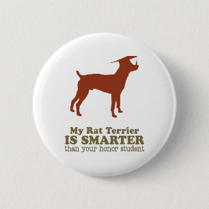 Rat Terrier 6 Cm Round Badge