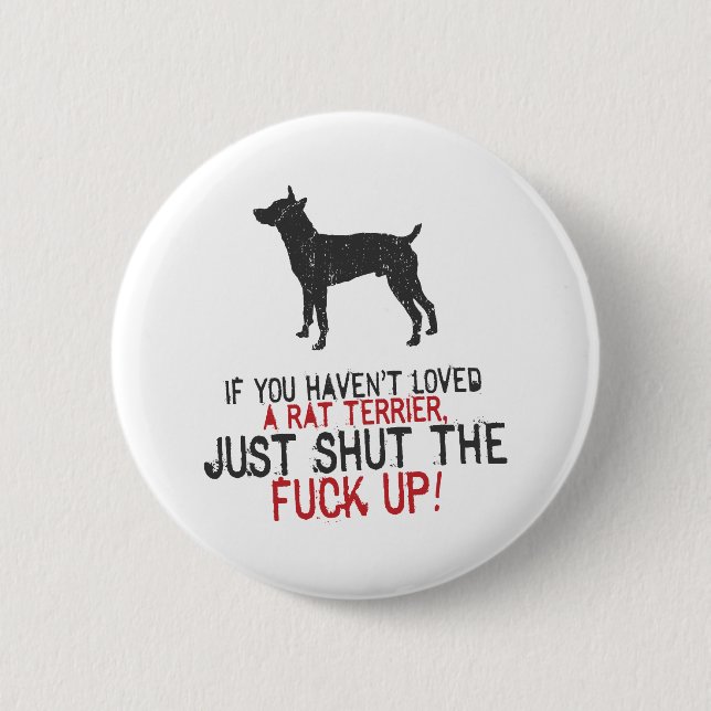 Rat Terrier 6 Cm Round Badge (Front)
