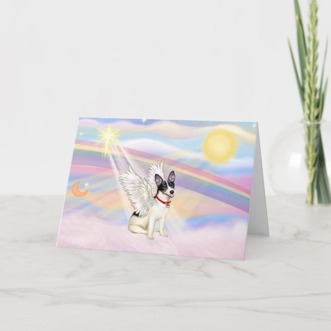 Rat Terrier Angel Card (Front)