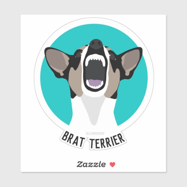 Rat terrier brat terrier sticker (Sheet)