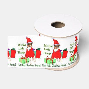 Rat Terrier Christmas Grosgrain Ribbon
