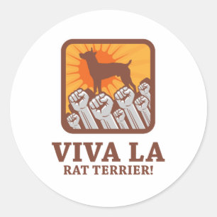 Rat Terrier Classic Round Sticker