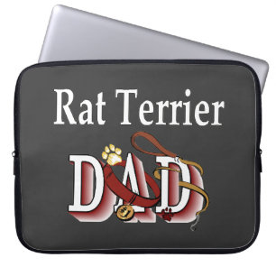 Rat Terrier Dad Gifts Laptop Sleeve