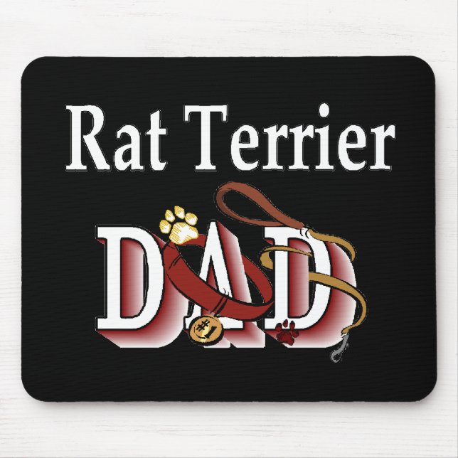 Rat Terrier Dad Gifts Mouse Mat (Front)