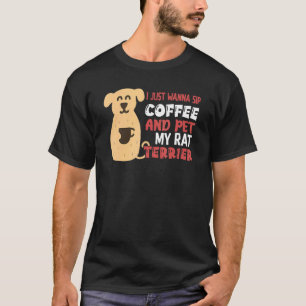 Rat Terrier Dog And Coffee Enthusiast T-Shirt