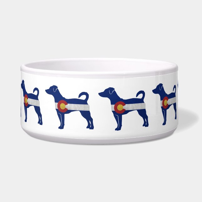 Rat Terrier Dog Breed Silhouette Colorado (Front)