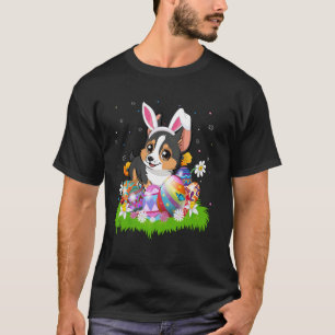 Rat Terrier Dog Easter Egg Hunt Bunny Ear Easter S T-Shirt