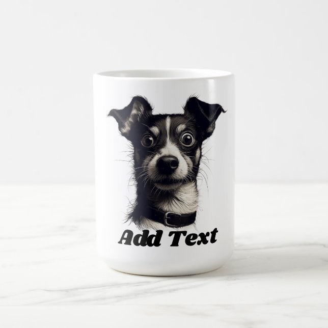Rat Terrier Dog Personalised Coffee Mug (Center)