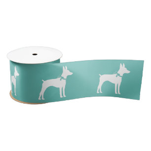 Rat Terrier Dog Puppy Satin Ribbon