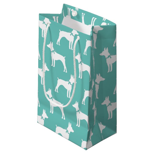 Rat Terrier Dog Puppy Small Gift Bag (Front Angled)