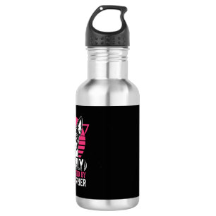 Rat Terrier Easily Distracted Retro Dog 532 Ml Water Bottle