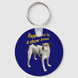 rat terrier happiness key ring