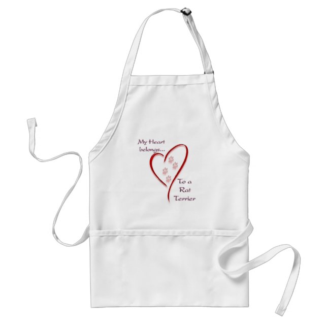 Rat Terrier Heart Belongs Standard Apron (Front)