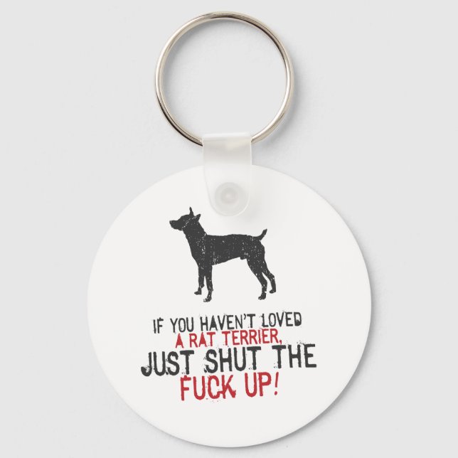 Rat Terrier Key Ring (Front)