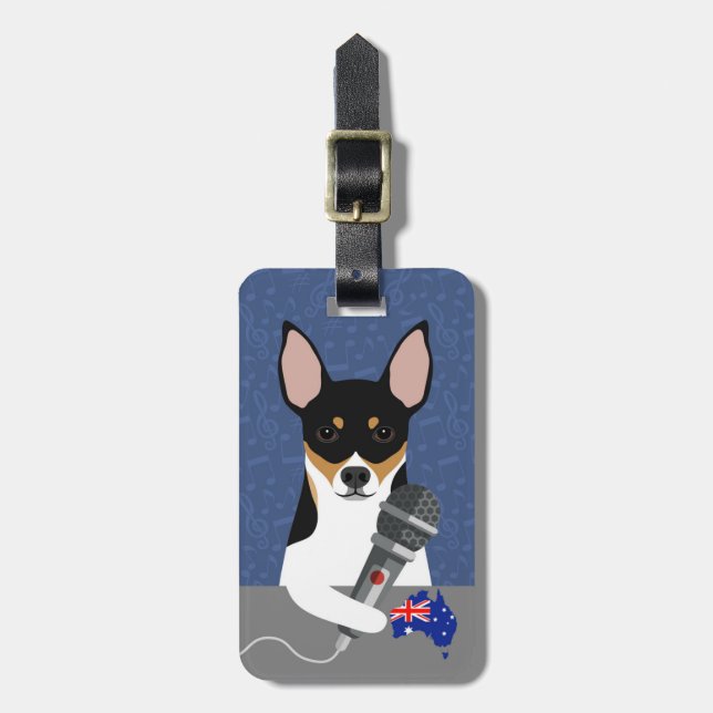 Rat Terrier Luggage Tags (Front Vertical)
