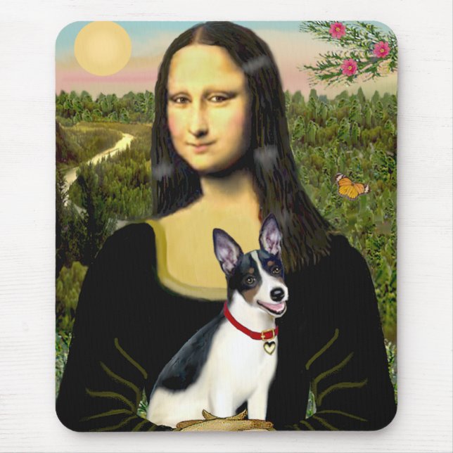 Rat Terrier - Mona Lisa Mouse Mat (Front)