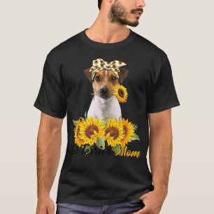 Rat Terrier Mum Sunflower Summer Mama Women T-Shirt