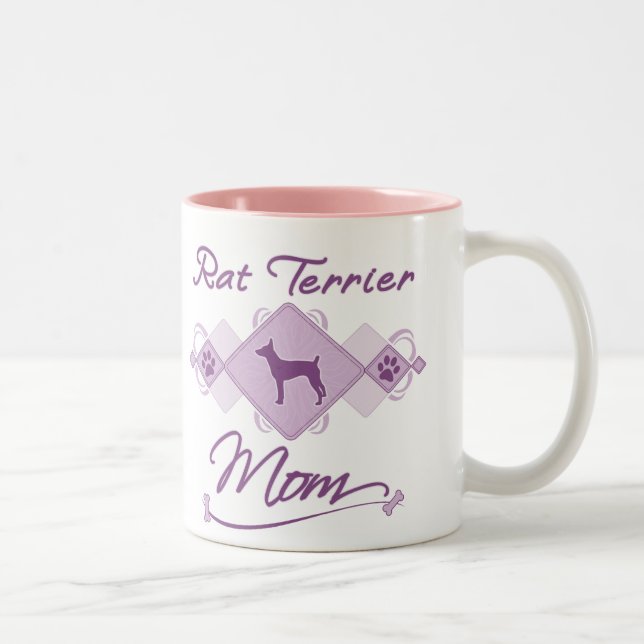 Rat Terrier Mum Two-Tone Coffee Mug (Right)