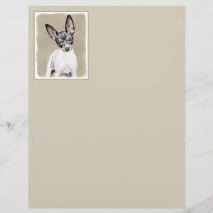 Rat Terrier Painting - Cute Original Dog Art