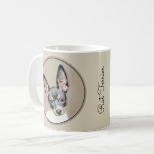 Rat Terrier Painting - Cute Original Dog Art Coffee Mug