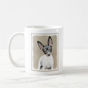 Rat Terrier Painting - Cute Original Dog Art Coffee Mug