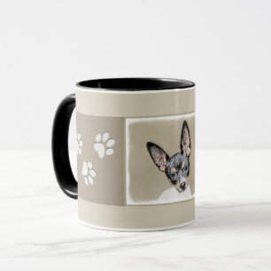 Rat Terrier Painting - Cute Original Dog Art Mug
