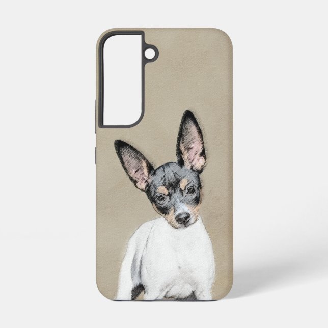 Rat Terrier Painting - Cute Original Dog Art Samsung Galaxy S22 Case (Back)